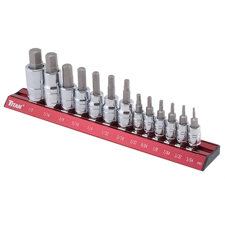 Star Asia 13-Pc Sae Hex Bit Socket Set 16123